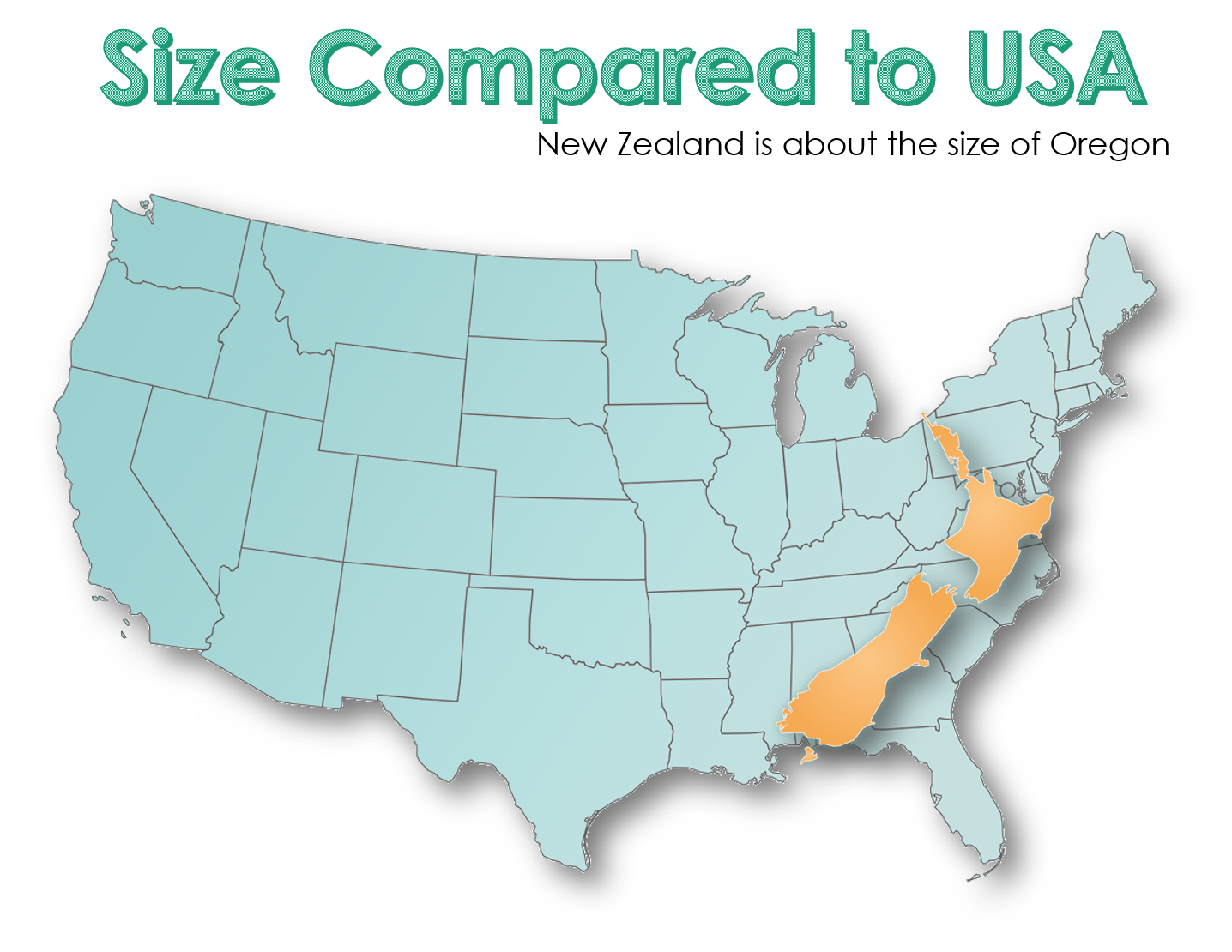 How Big Is New Zealand Compared To Usa About New Zealand