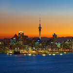 Sunset over Auckland